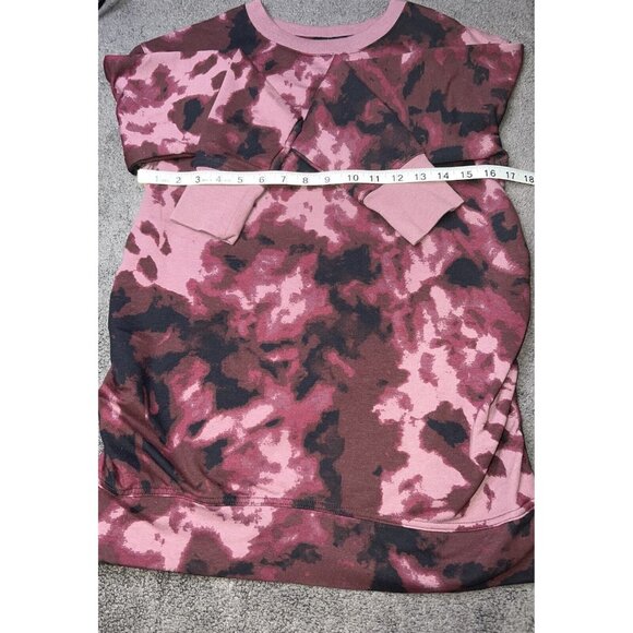 Isabel Maternity Pink & Black Camouflage Sweatshirt Top Size XS - Picture 1 of 3